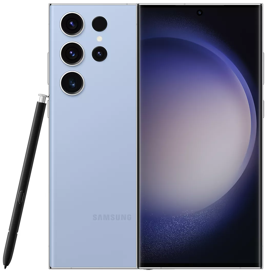 Смартфон Samsung Galaxy S23 Ultra 5G, 12.512 Гб, Dual SIM (nano SIM+eSIM), небесный голубой